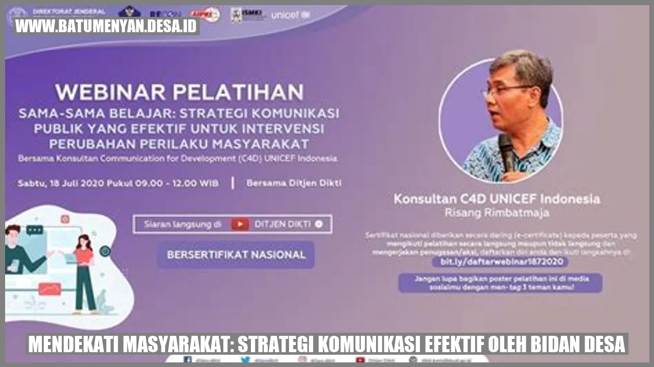 Mendekati Masyarakat: Strategi Komunikasi Efektif oleh Bidan Desa