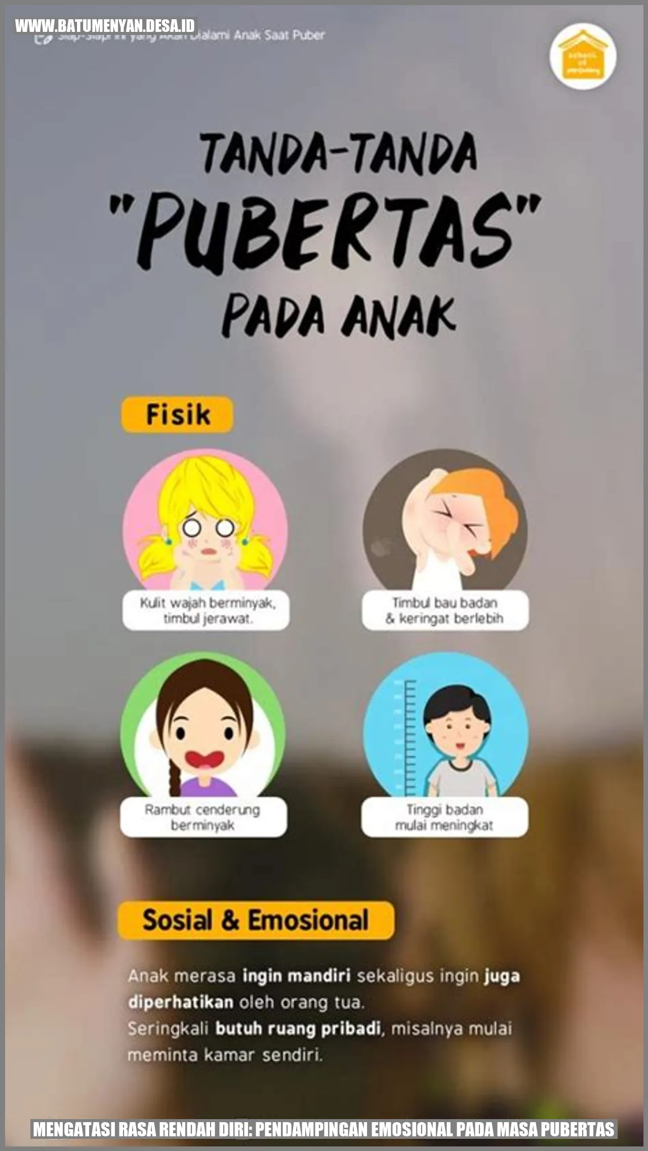 Mengatasi Rasa Rendah Diri: Pendampingan Emosional pada Masa Pubertas