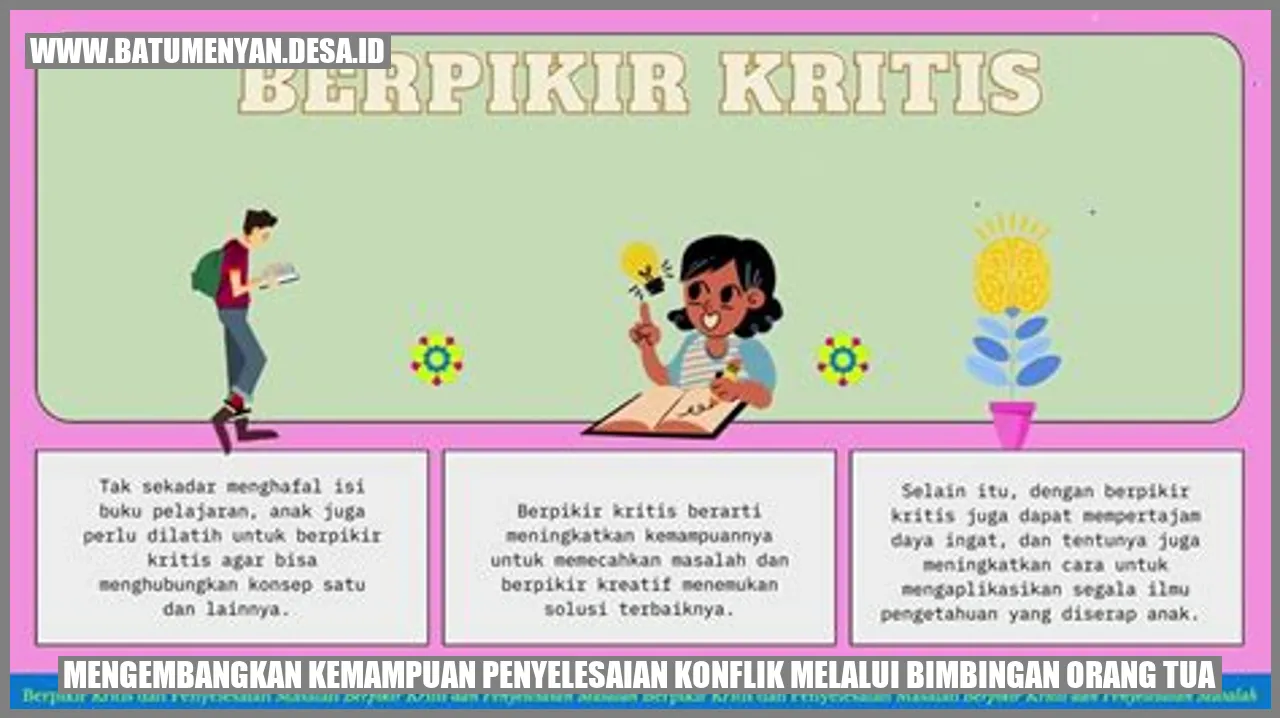 Orang tua memberikan bimbingan