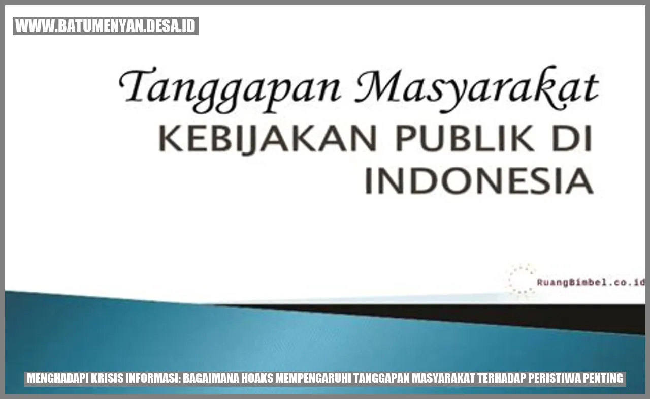 Gambar terkait dengan Menghadapi Krisis Informasi: Bagaimana Hoaks Mempengaruhi Tanggapan Masyarakat terhadap Peristiwa Penting