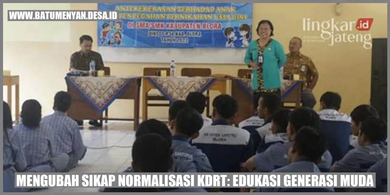 Gambar Mengubah Sikap Normalisasi KDRT: Edukasi Generasi Muda