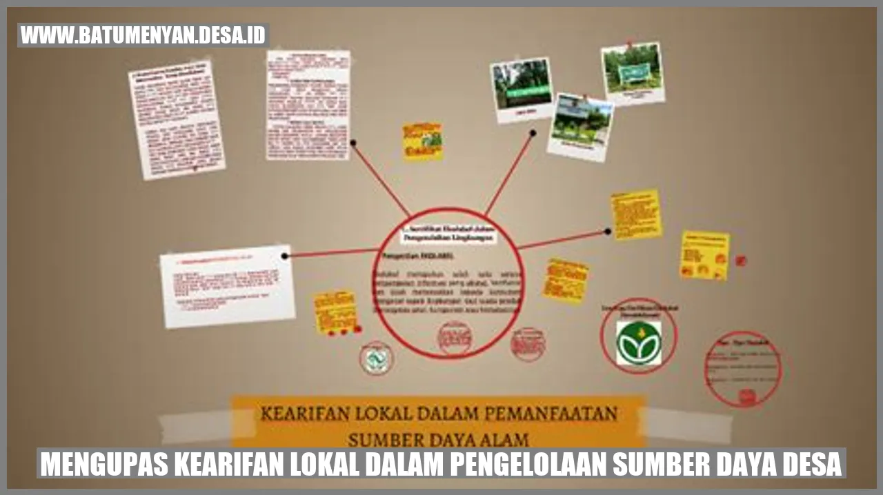 Kearifan Lokal dalam Pengelolaan Sumber Daya Desa