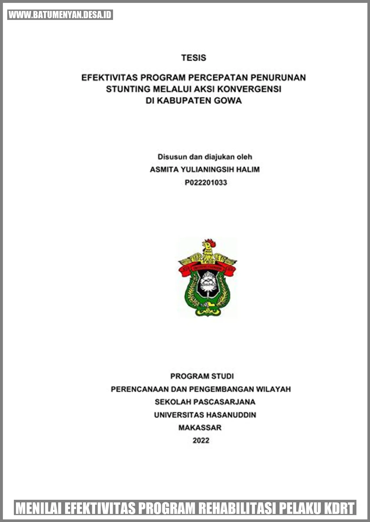 Menilai Efektivitas Program Rehabilitasi Pelaku KDRT