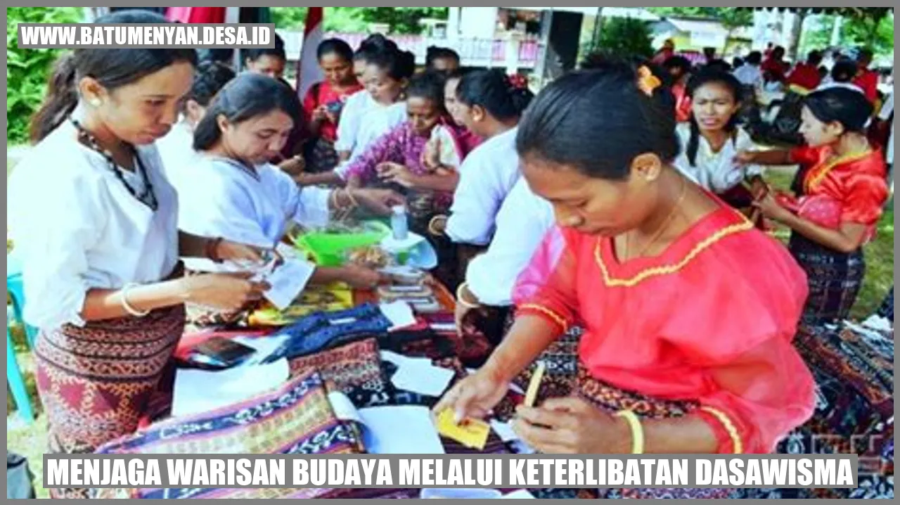 Menjaga Warisan Budaya Melalui Keterlibatan Dasawisma