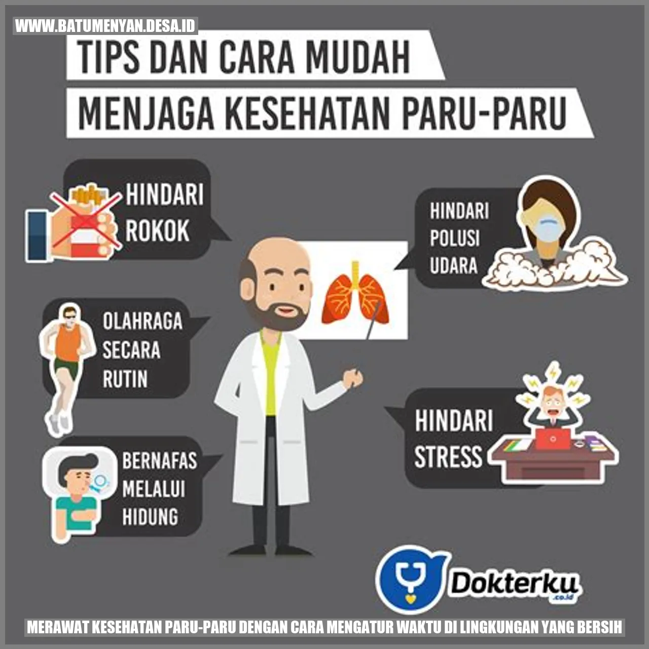 Merawat Kesehatan Paru-Paru dengan Cara Mengatur Waktu di Lingkungan yang Bersih