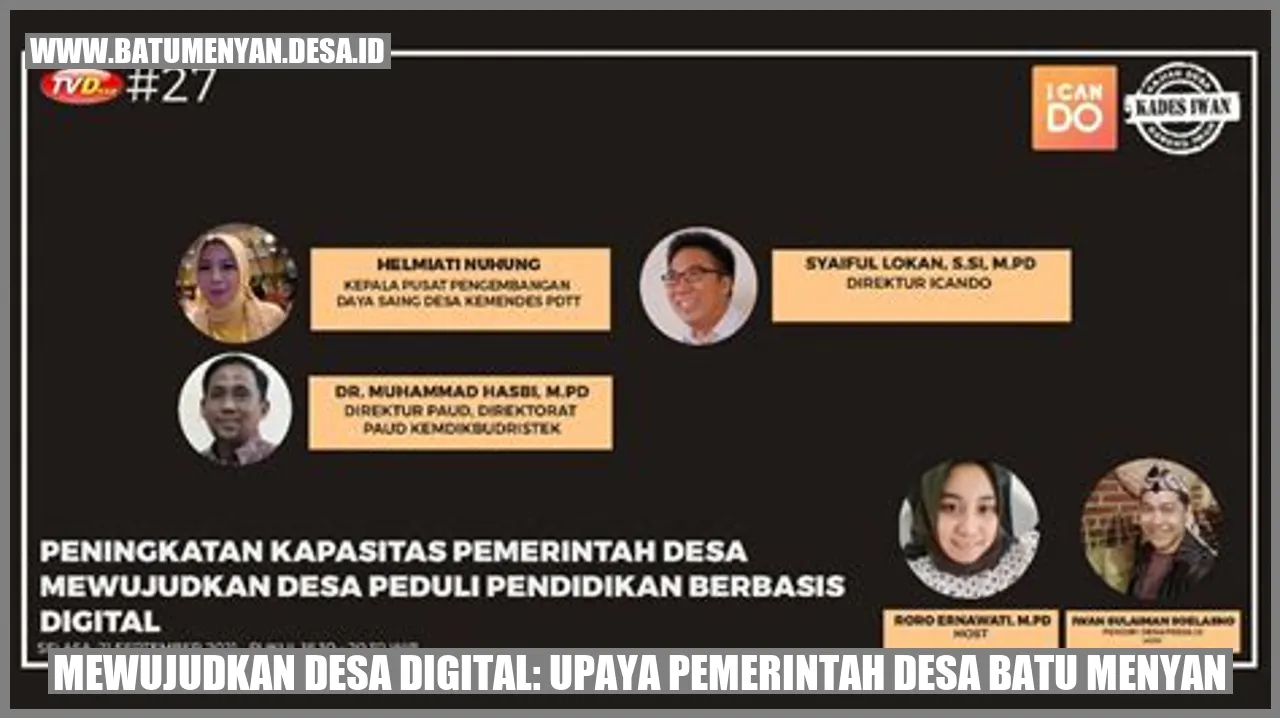Mewujudkan Desa Digital: Upaya Pemerintah Desa Batu Menyan