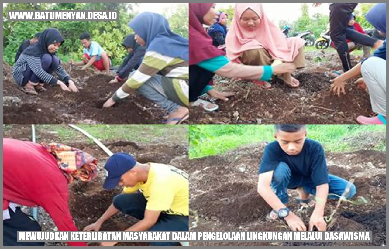 Mewujudkan Keterlibatan Masyarakat dalam Pengelolaan Lingkungan Melalui Dasawisma