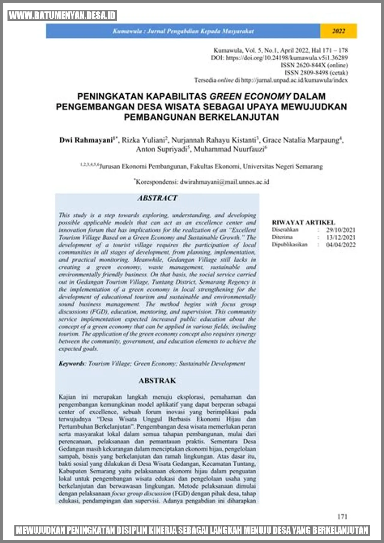 Gambar Mewujudkan Peningkatan Disiplin Kinerja sebagai Langkah Menuju Desa yang Berkelanjutan
