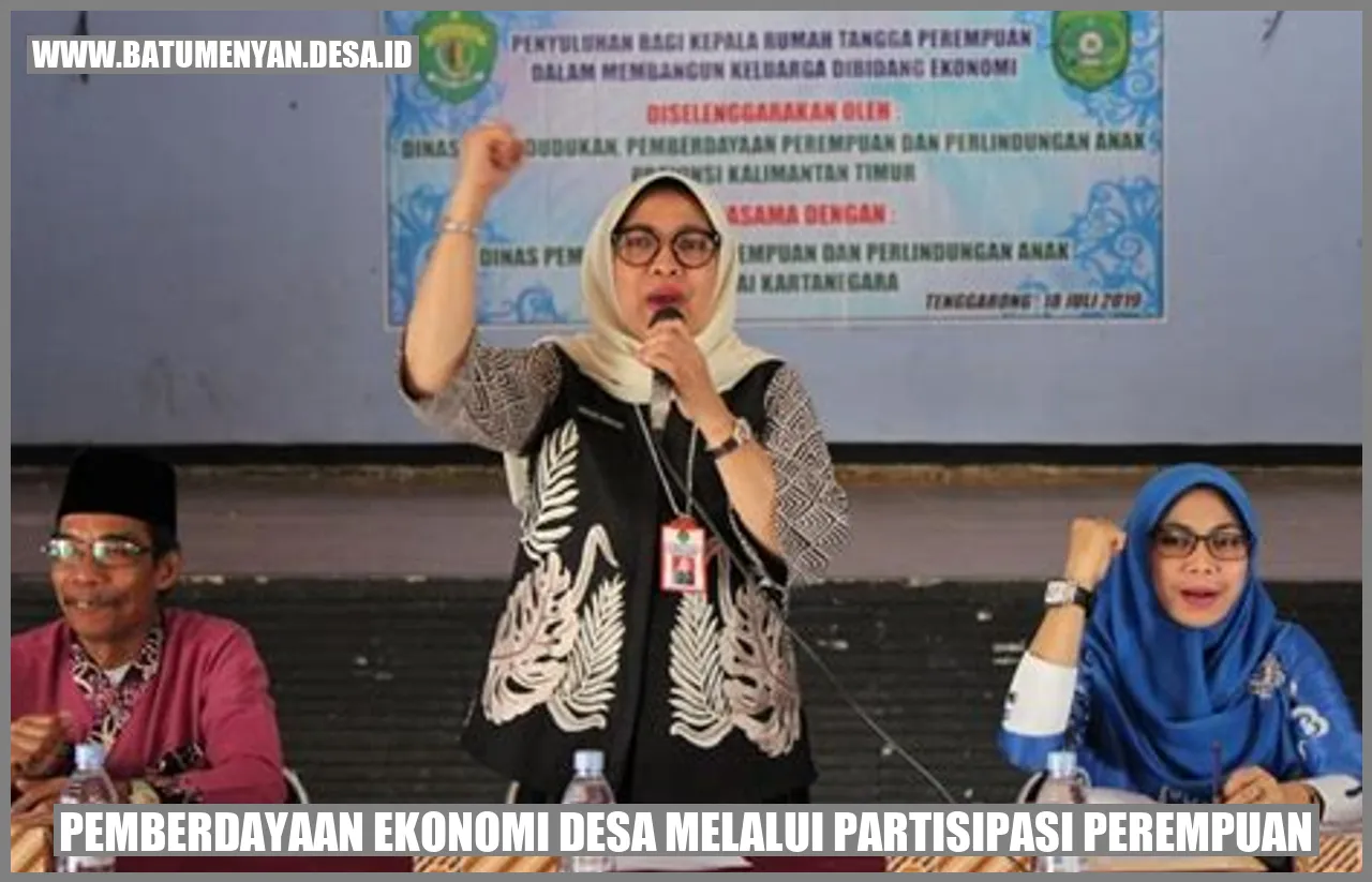 Pemberdayaan Ekonomi Desa Melalui Partisipasi Perempuan