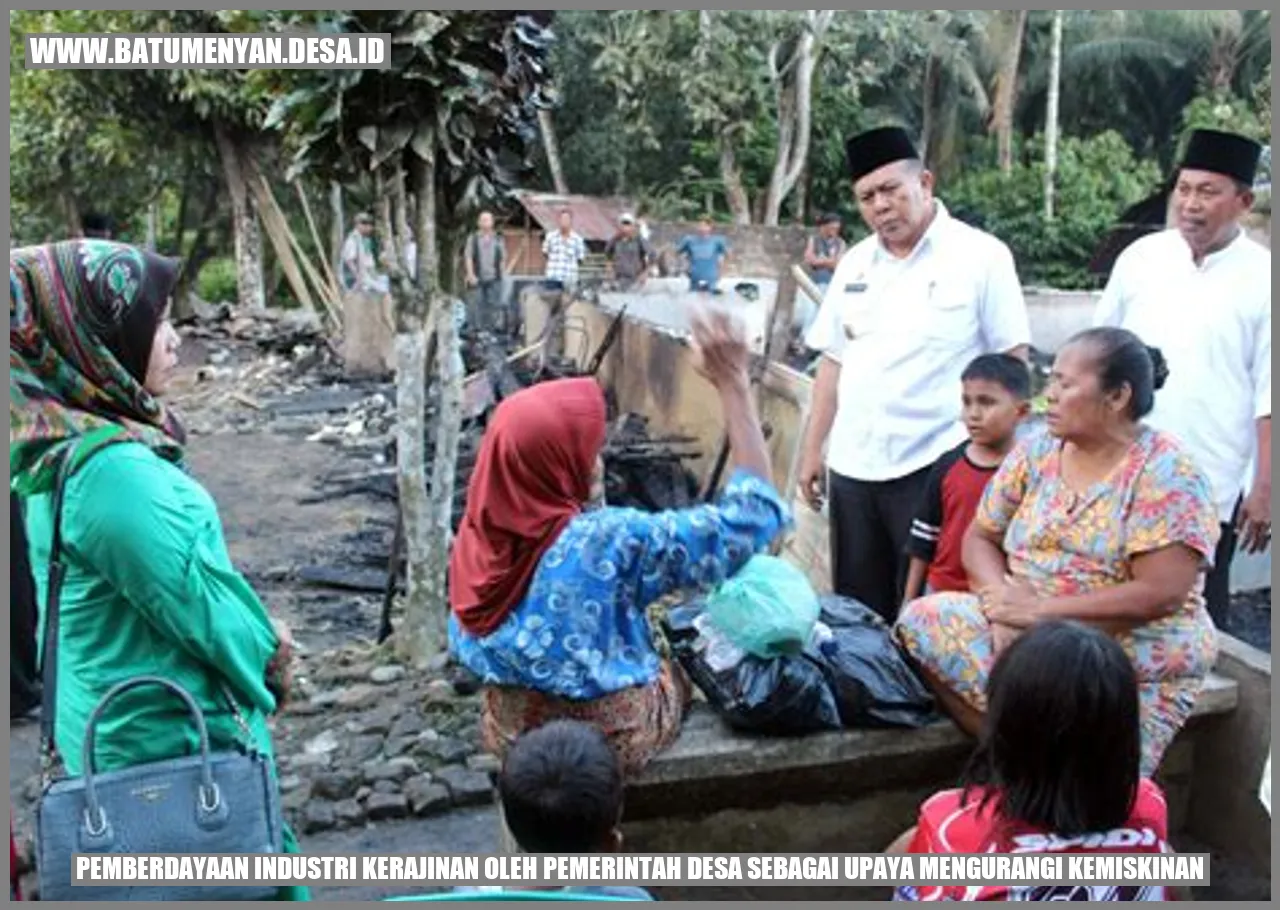 Pemberdayaan Industri Kerajinan oleh Pemerintah Desa sebagai Upaya Mengurangi Kemiskinan