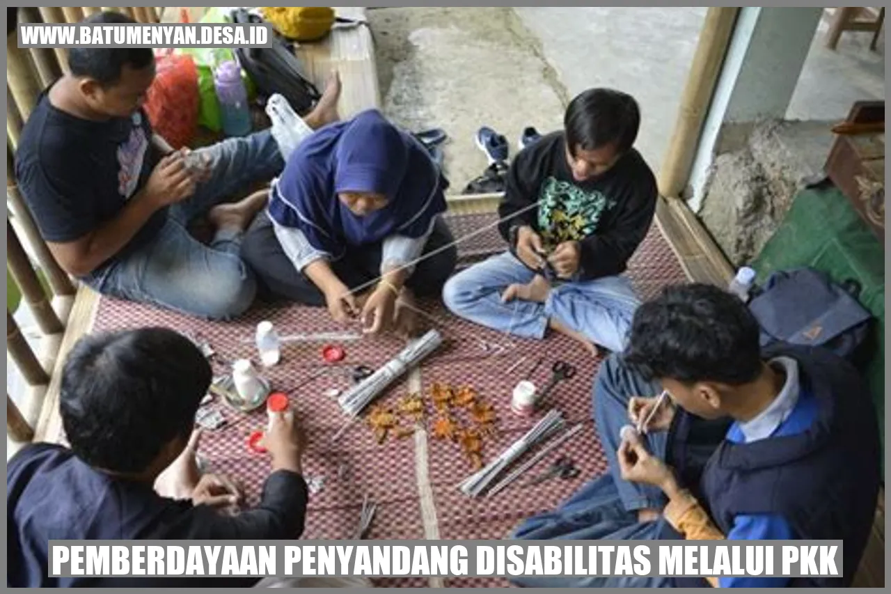 Pemberdayaan Penyandang Disabilitas melalui PKK