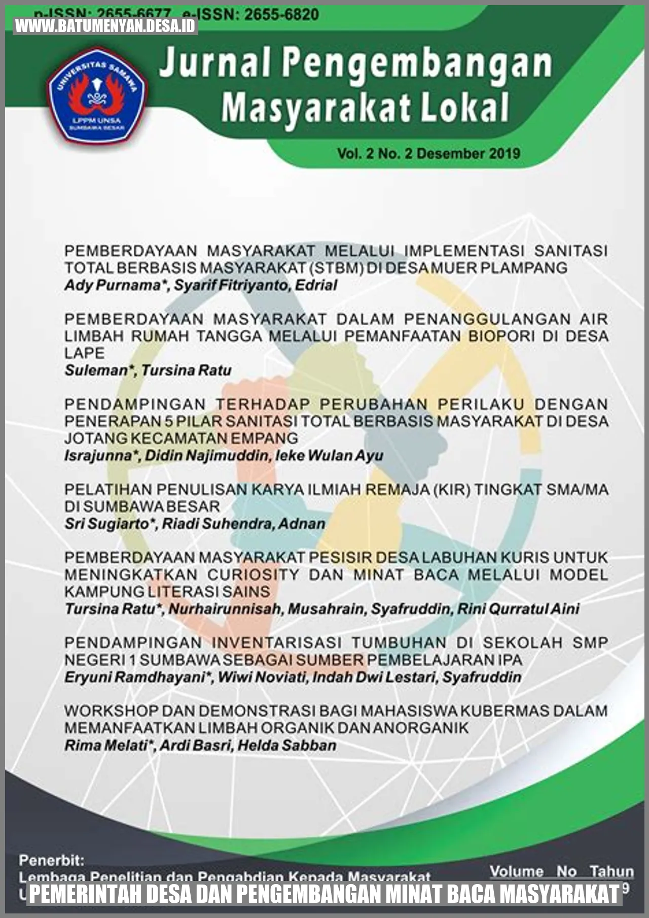 Pemerintah Desa dan Pengembangan Minat Baca Masyarakat
