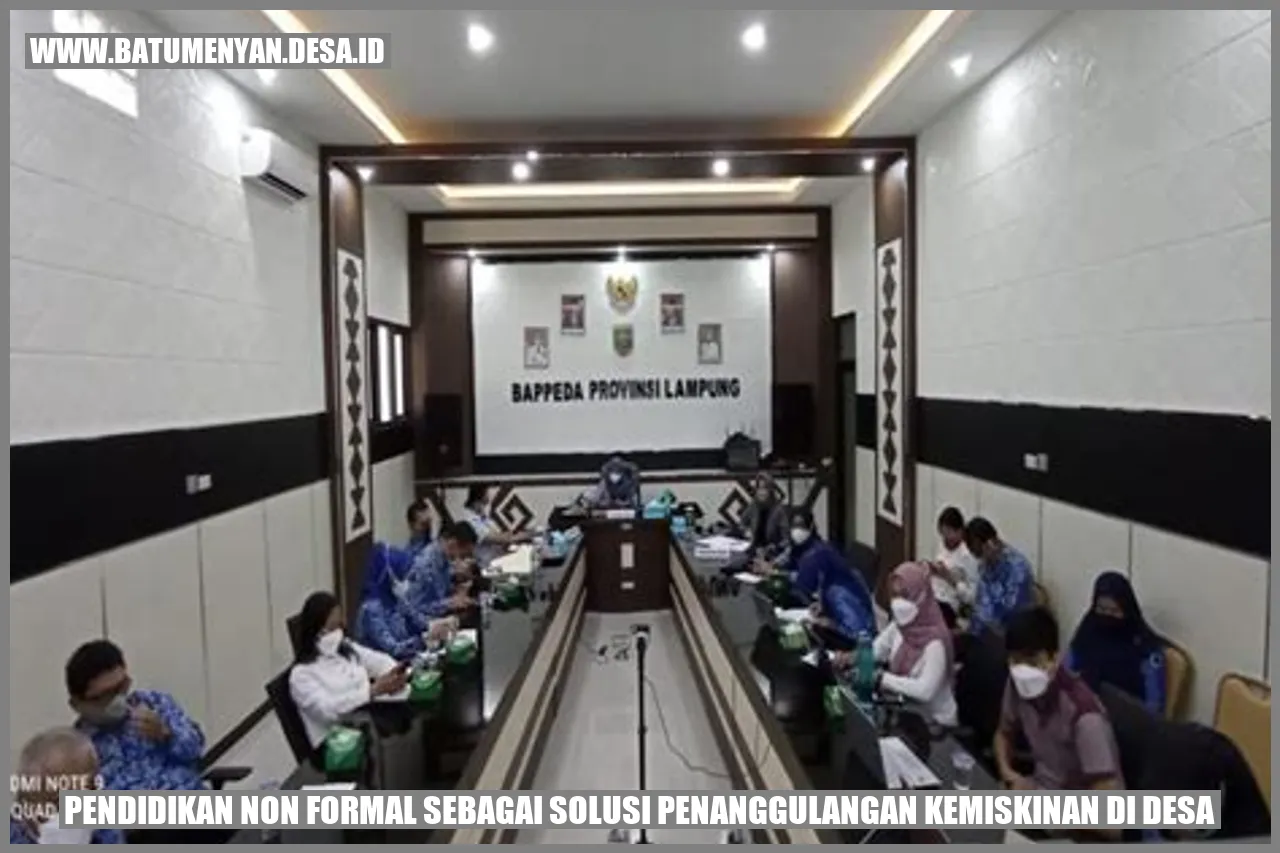 Pendidikan Non Formal sebagai Solusi Penanggulangan Kemiskinan di Desa
