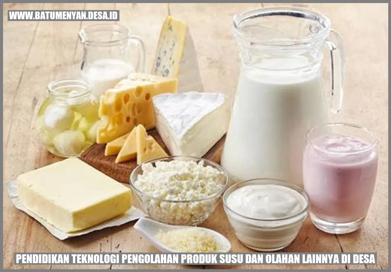 Pendidikan Teknologi Pengolahan Produk Susu dan Olahan Lainnya di Desa