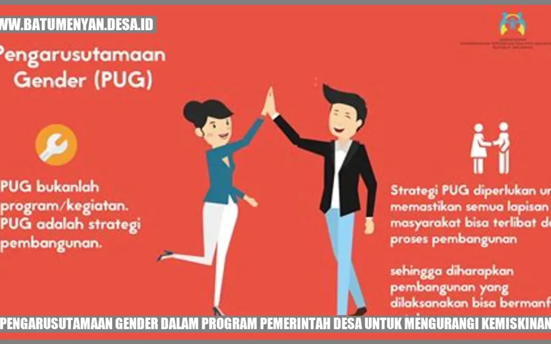 Pengarusutamaan Gender dalam Program Pemerintah Desa untuk Mengurangi Kemiskinan