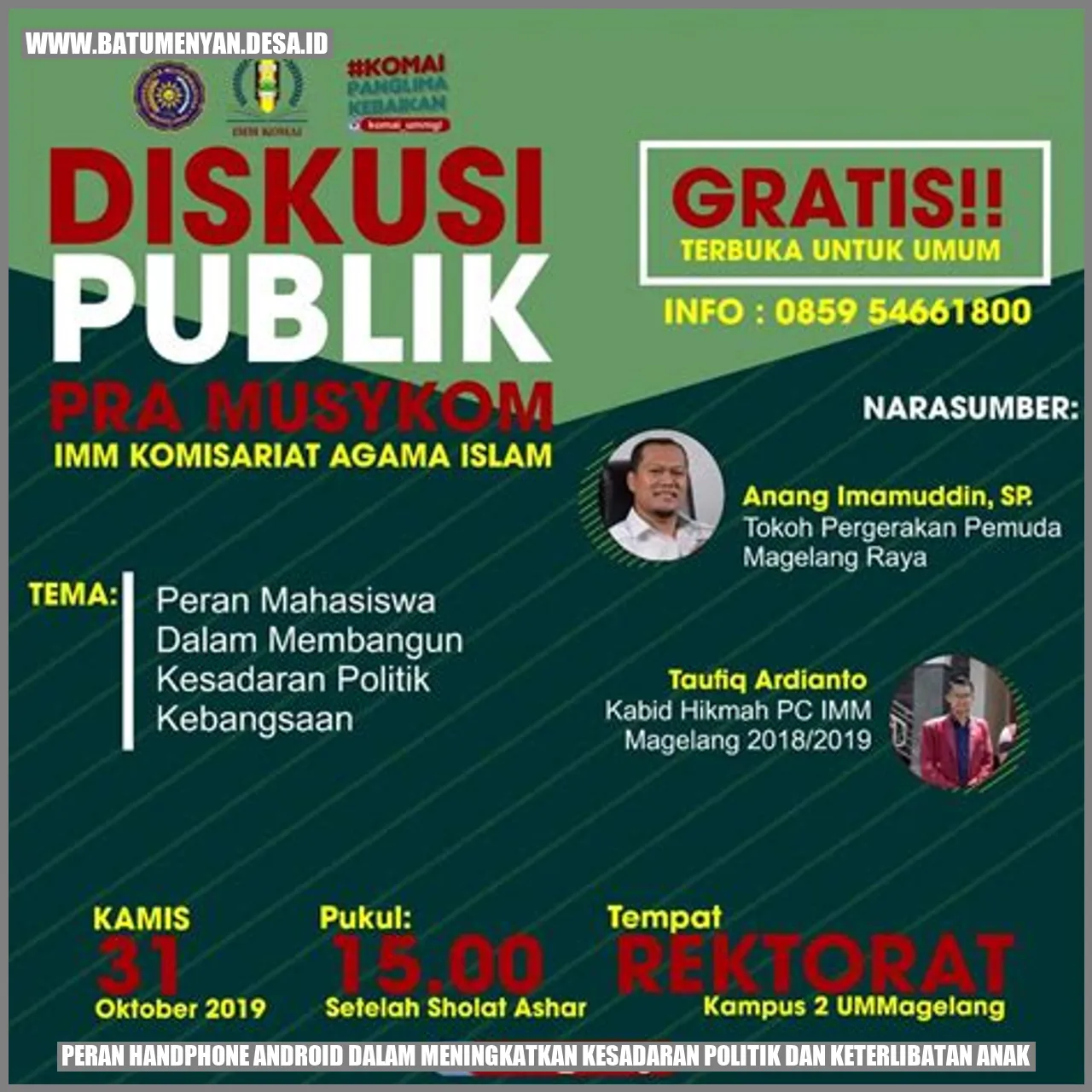 Peran Handphone Android dalam Meningkatkan Kesadaran Politik dan Keterlibatan Anak