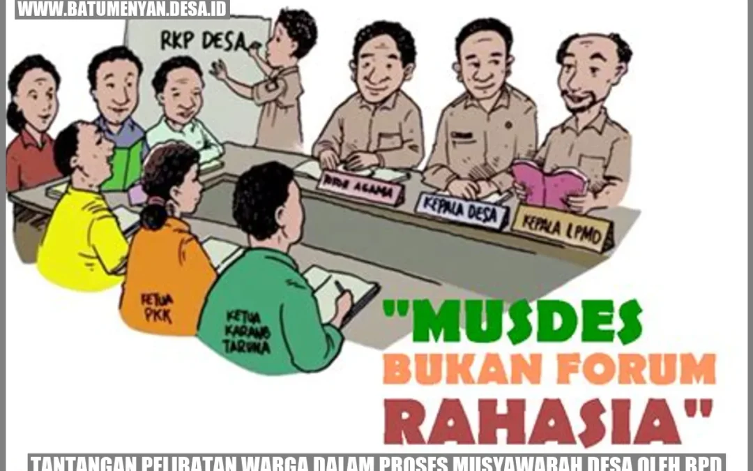 Tantangan Pelibatan Warga dalam Proses Musyawarah Desa oleh BPD